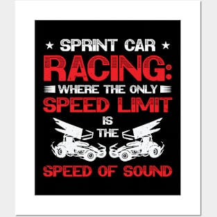 Sprint Car Dirt Track Racing Posters and Art